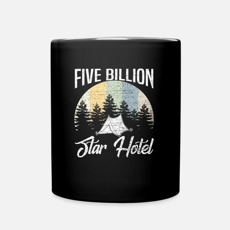 Camping Tents Tent Nature Gift - Full Colour Mug - black