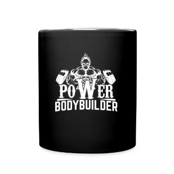 Power Bodybuilder - Mug uni - noir - Devant