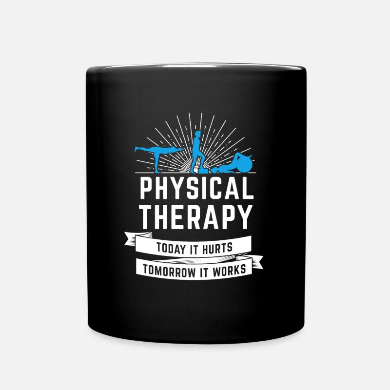 Physiotherapie - Tasse einfarbig - Schwarz