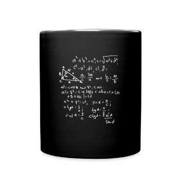 Math Design - Full Colour Mug - black - Front