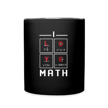 Conception mathématique - Mug uni - noir - Devant