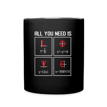 Math Design - Full Colour Mug - black - Front