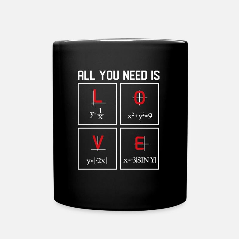 Math Design - Full Colour Mug - black