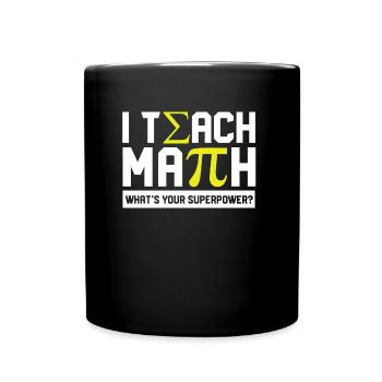 Math Design - Full Colour Mug - black - Front
