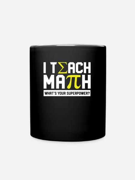 Math Design - Full Colour Mug - black