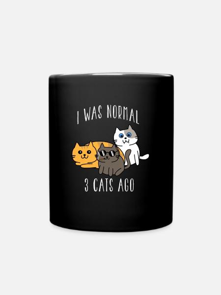 Cat funny gift - Full Colour Mug - black