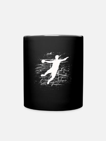 Handball Handball Shirt Circular Runner Throw Gift - Full Colour Mug - black