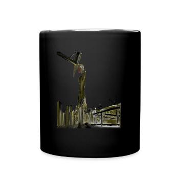 basket ball lover psd3 - Tasse einfarbig - Schwarz - Vorne