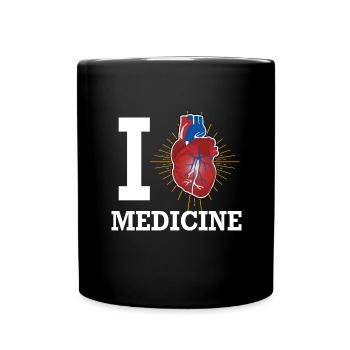 Médecine étudiant médecin idée cadeau - Mug uni - noir - Devant