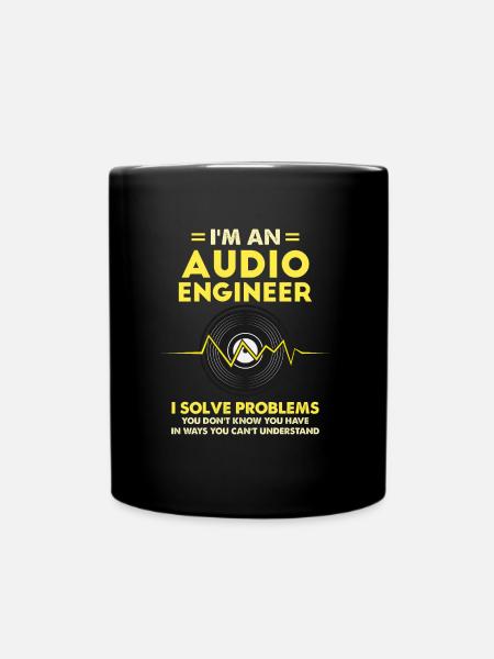 Ich bin ein Audio Engineer Gift - Tasse einfarbig - Schwarz