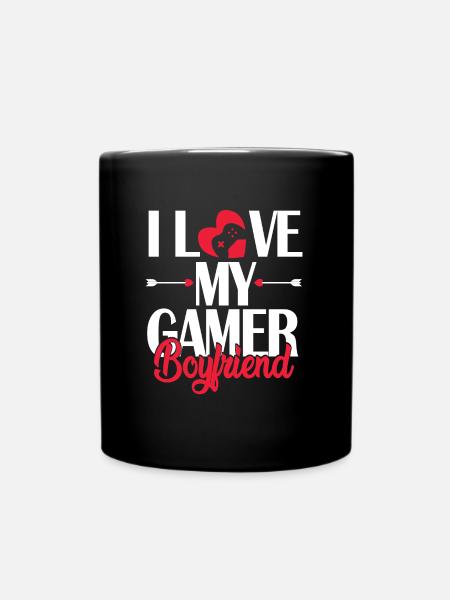 J'aime mon copain gamer - Mug uni - noir