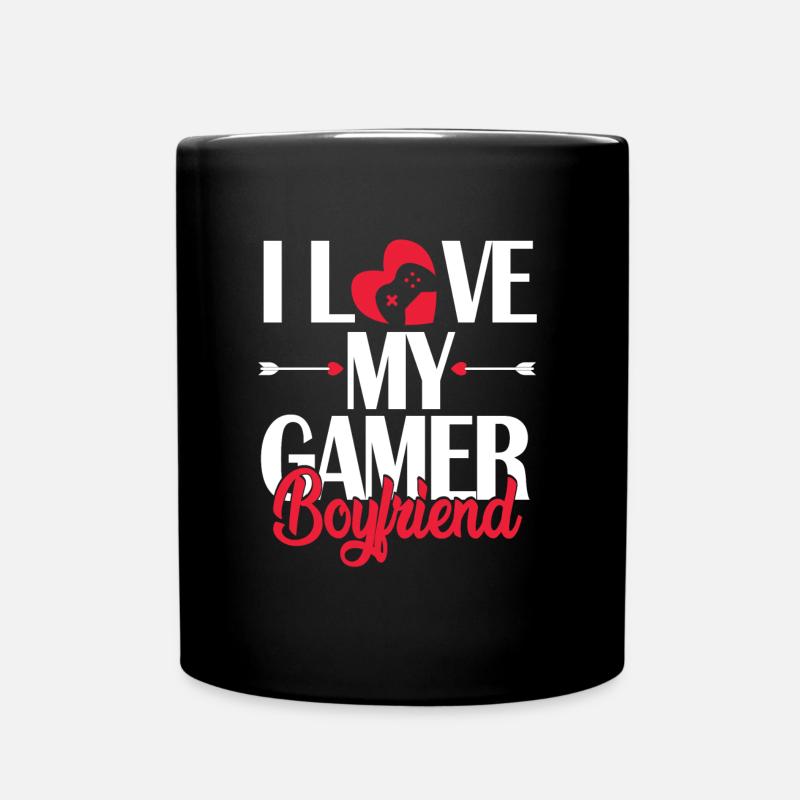 J'aime mon copain gamer - Mug uni - noir