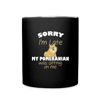 cadeau de chien zwergspitz pomeranian - Mug uni - noir - Devant