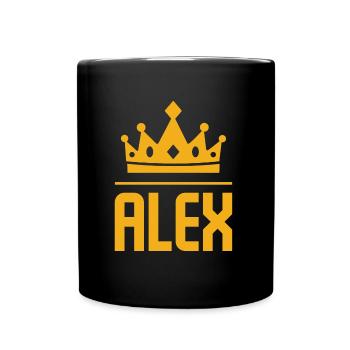 Roi Alex King Alexander Cadeau Couronne Alex Alex - Mug uni - noir - Devant