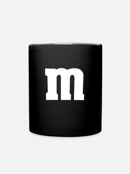 Kostüm M - Tasse einfarbig - Schwarz
