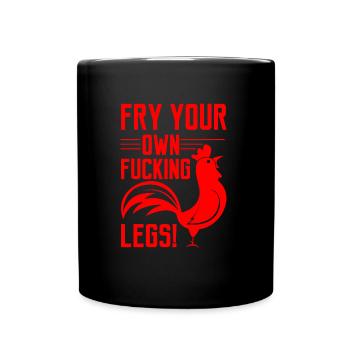Chemise VEGAN · FUCKING LEGS · Cadeau - Mug uni - noir - Devant