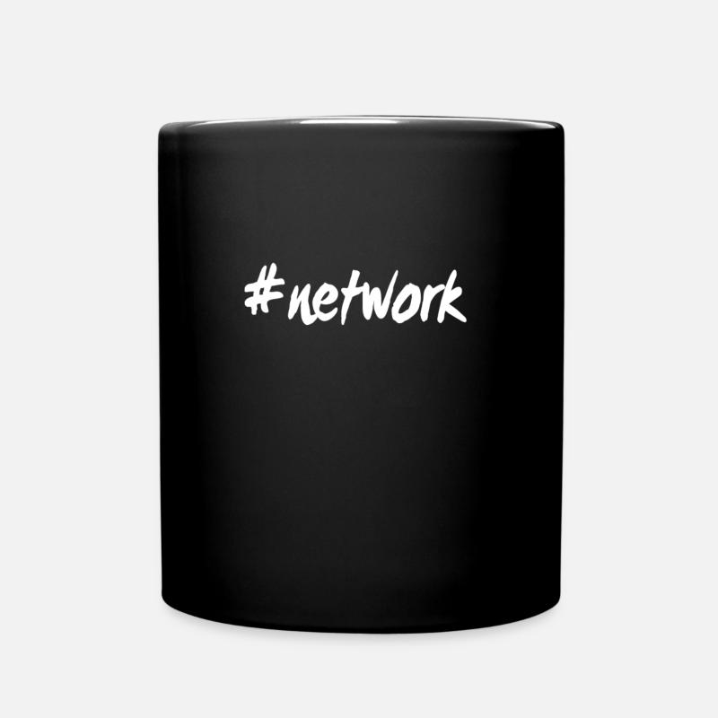 #network - Mug uni - noir