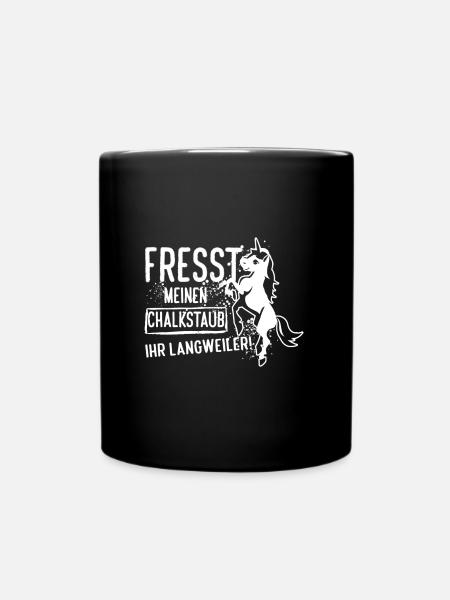 You eat my chalk dust your boring! - Full Colour Mug - black