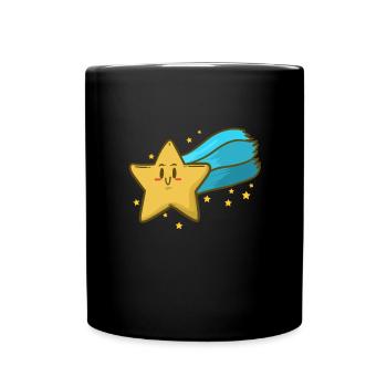 Idée de nuages d'étoiles nocturnes Night Moon Sparkle Chilling - Mug uni - noir - Devant