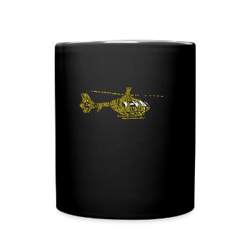 Aviation aviation aviation héli alphabet pour pilote - Mug uni - noir - Devant