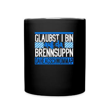 Brennsuppm Bayern Bayrisch cadeau drôle - Mug uni - noir - Devant