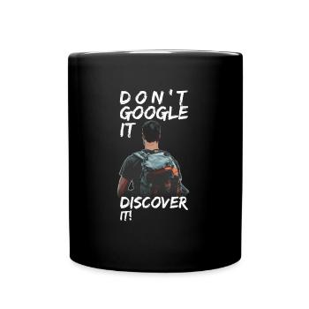 T-shirt de voyage pour idée cadeau de routard - Mug uni - noir - Devant