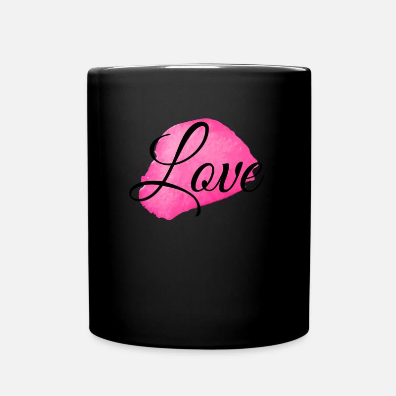 Love Shirt · LOVE · Geschenk - Tasse einfarbig - Schwarz