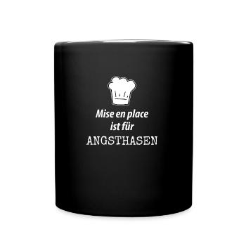 Koch Köchin Geschenk Gastronomie Spruch lustig - Tasse einfarbig - Schwarz - Vorne