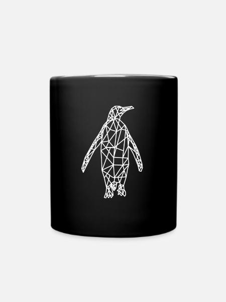 Pingouin géométrie géométrique animal - Mug uni - noir