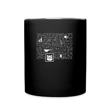 Nerd Schrödinger Physik Big Bang lustiges Geschenk - Tasse einfarbig - Schwarz - Vorne