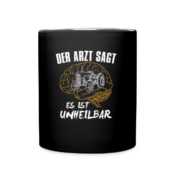 The doctor says it is incurable - Full Colour Mug - black - Front