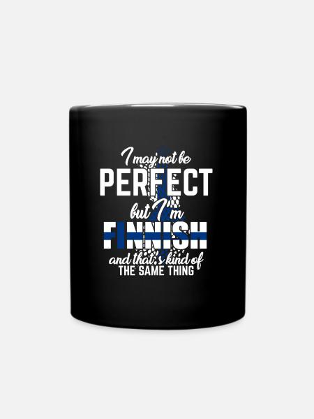 Finnland - Tasse einfarbig - Schwarz