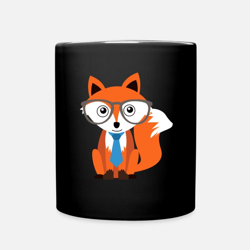 Fuchs - Tasse einfarbig - Schwarz