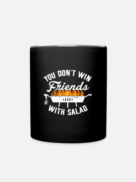 BBQ Barbecue Griller Barbecue Grill Season salad - Full Colour Mug - black