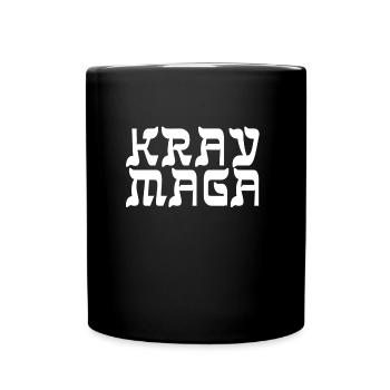 Krav Maga - Tasse einfarbig - Schwarz - Vorne