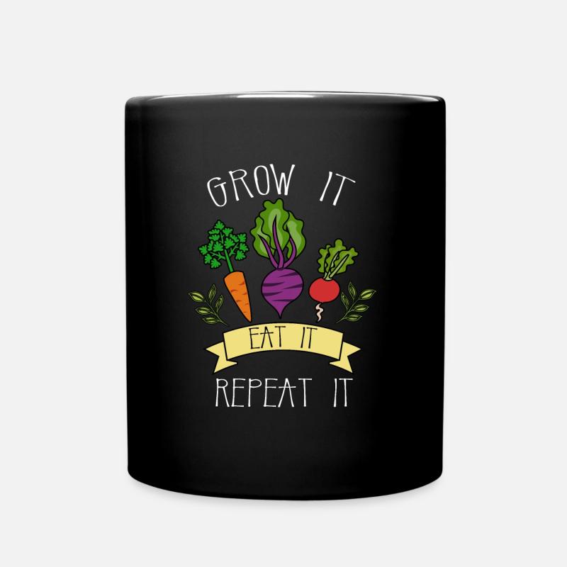 Jardinier jardinage jardin potager - Mug uni - noir
