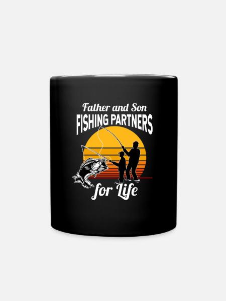 Pêche papa fils - Mug uni - noir