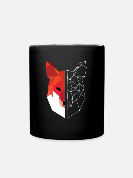 fuchs - Tasse einfarbig - Schwarz