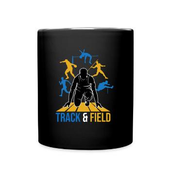 Leichtathletik - Tasse einfarbig - Schwarz - Vorne