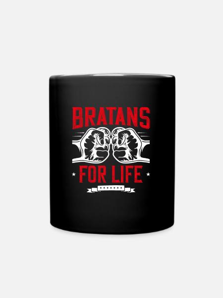 bratans für immer russisch bruder - Tasse einfarbig - Schwarz