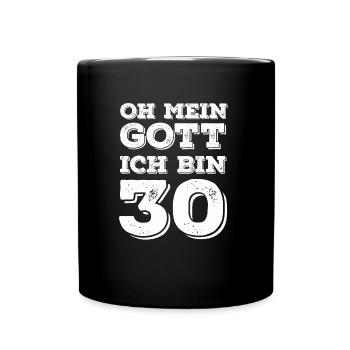 Oh mon Dieu Je suis 30 anniversaire Idée cadeau - Mug uni - noir - Devant