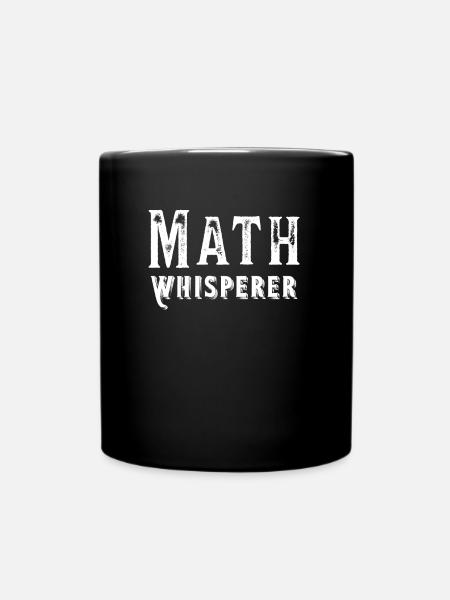 Math Whisperer Cadeau de professeur de mathématiques - Mug uni - noir