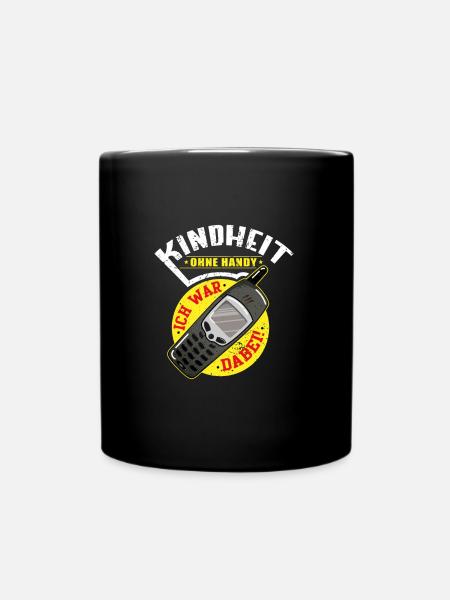 L’enfance sans téléphone portable J’ai été Sur Coup de chemise Plein d’humour - Mug uni - noir