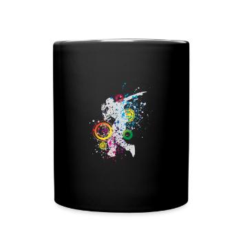 Jupe haut breakdance - Mug uni - noir - Devant