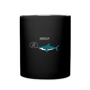 Sharkasm Sharkasm Shark Dites sarcasme - Mug uni - noir - Devant