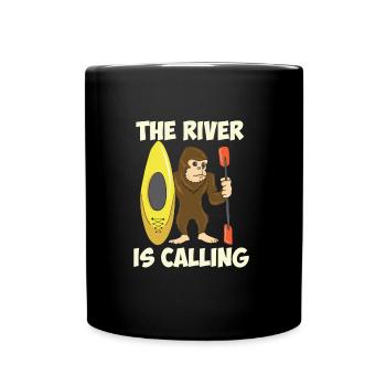Cadeau drôle de canoë de canoë de kayak de pagaie - Mug uni - noir - Devant