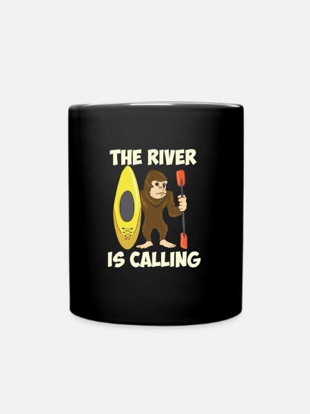 Cadeau drôle de canoë de canoë de kayak de pagaie - Mug uni - noir