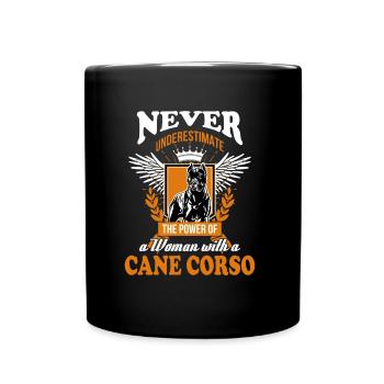 cane corso - Tasse einfarbig - Schwarz - Vorne