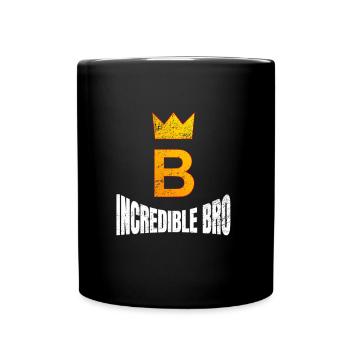 incredible bro - Tasse einfarbig - Schwarz - Vorne