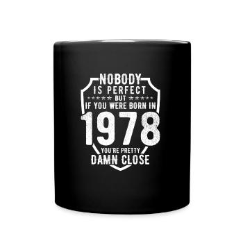 NOBODY IS PERFECT - Tasse einfarbig - Schwarz - Vorne